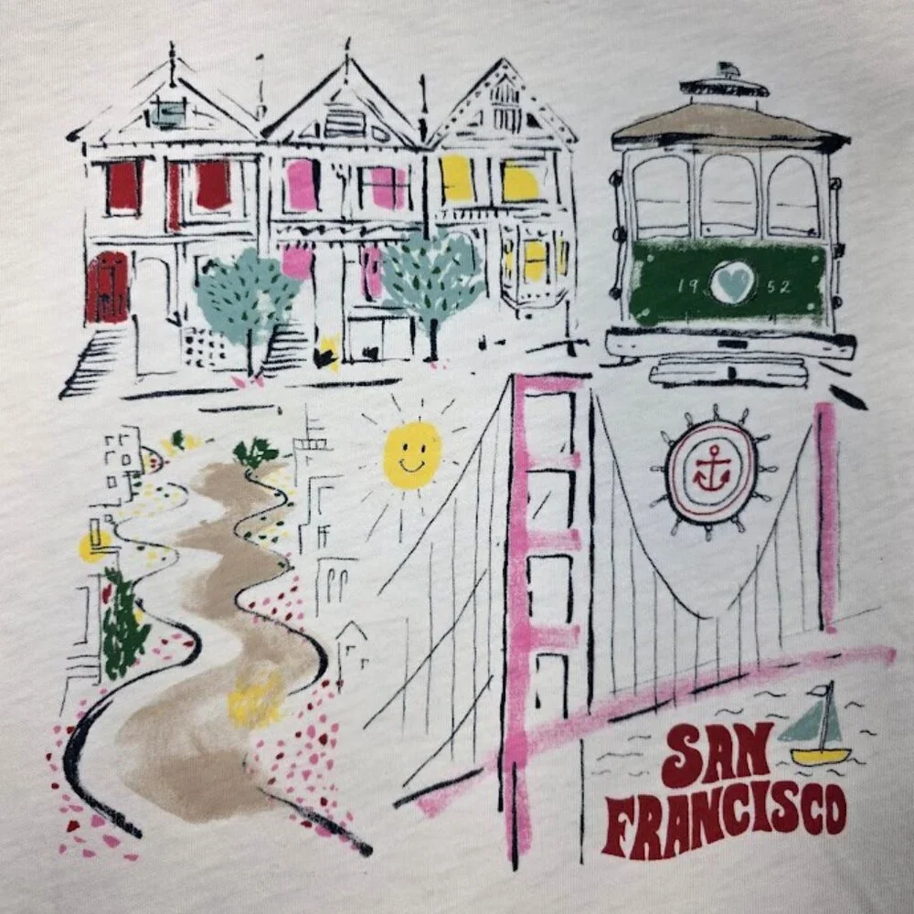 J. Crew Collector Tee San Francisco L - Picture 2 of 4